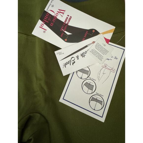 Women with Control 2 Olive Pants Smooth & Sleek Capri Stretch Shapewear NWT - Picture 9 of 12